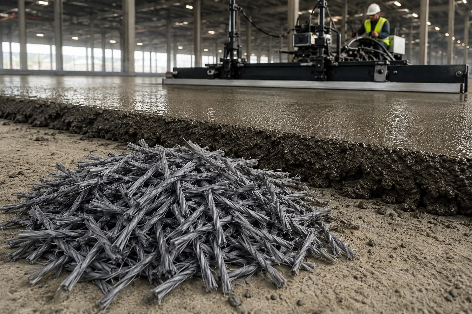 Lazer Screeed Saha Beton Uygulaması