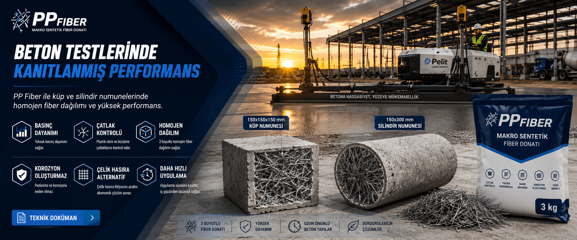 Endüstriyel Zeminlerde Macro PP Fiber: Donatı Hesabı, Derz Aralığı ve Çatlak Kontrolü