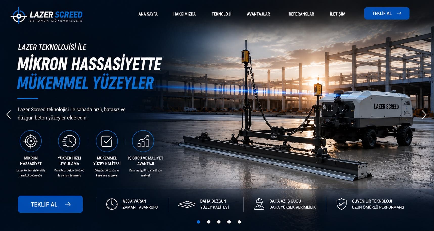 Lazer Screed ile Saha Betonu Uygulaması ve PP Makro Sentetik Fiber Donatı