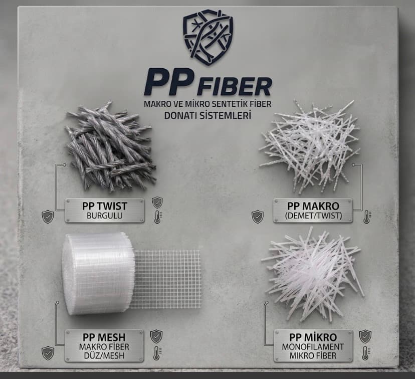 PP Twist, PP Makro, PP Cam Elyaf ve PP Mikro Fiber Ürünlerimizi Tanıyalım