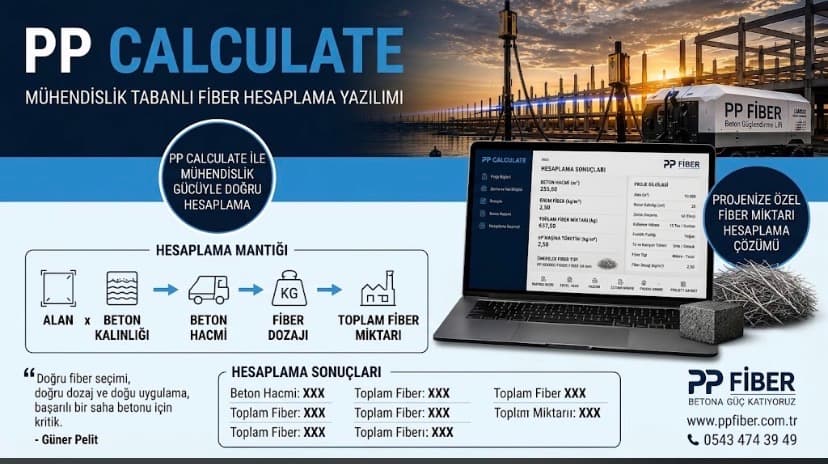 Endüstriyel Saha Betonlarında Geleceğin Teknolojisi: Makro Sentetik Fiber ve PP Calculate İle Statik Dojajlama
